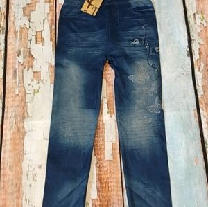 New butterfly Jean leggings Jeggings